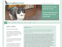 Tablet Screenshot of caring-for-animals.org